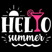 Hello Summer Vacation Fun Tie-Dye T-Shirt