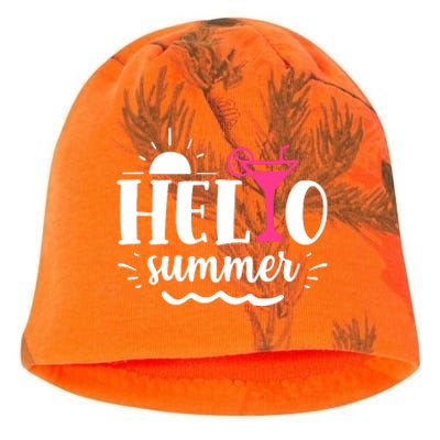 Hello Summer Vacation Fun Kati - Camo Knit Beanie