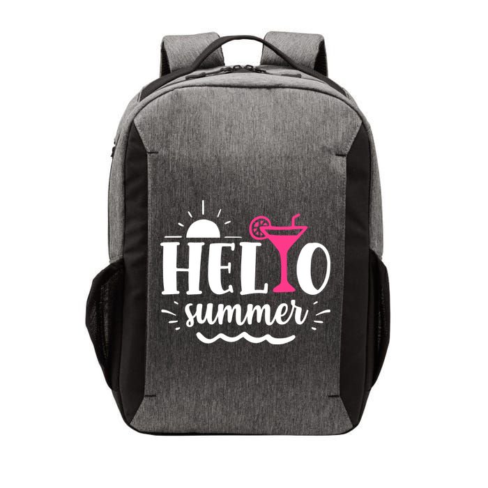 Hello Summer Vacation Fun Vector Backpack