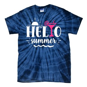 Hello Summer Vacation Fun Tie-Dye T-Shirt