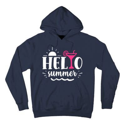 Hello Summer Vacation Fun Tall Hoodie