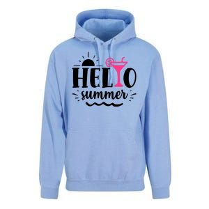 Hello Summer Vacation Fun Unisex Surf Hoodie