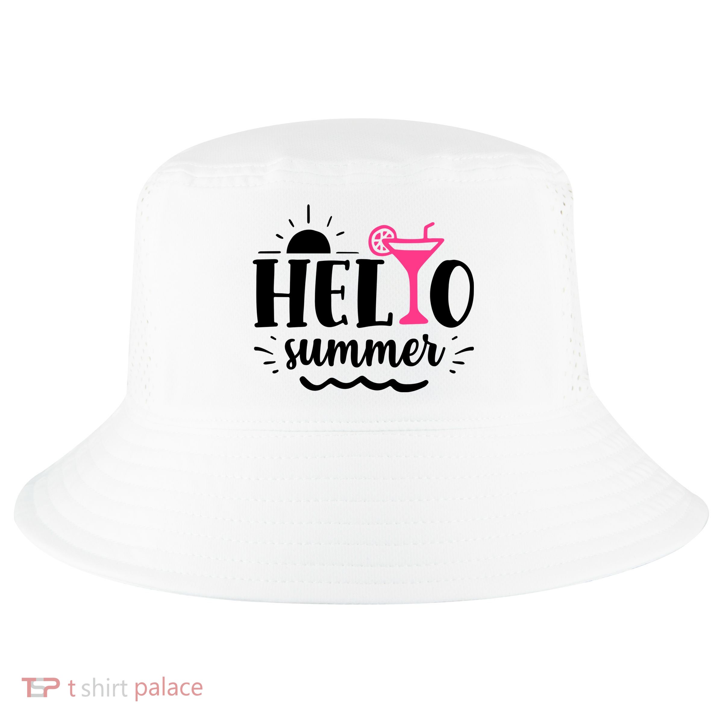 Hello Summer Vacation Fun Cool Comfort Performance Bucket Hat