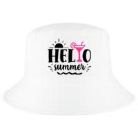 Hello Summer Vacation Fun Cool Comfort Performance Bucket Hat