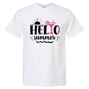 Hello Summer Vacation Fun Garment-Dyed Heavyweight T-Shirt