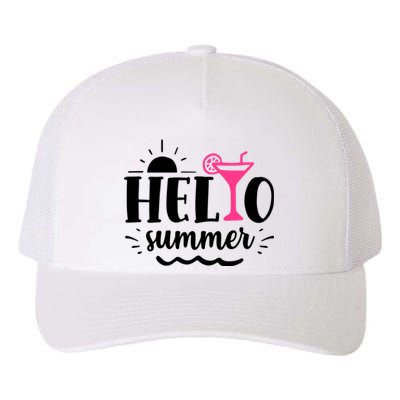 Hello Summer Vacation Fun Yupoong Adult 5-Panel Trucker Hat