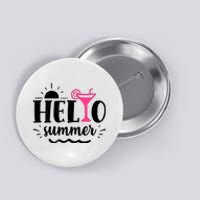 Hello Summer Vacation Fun Button