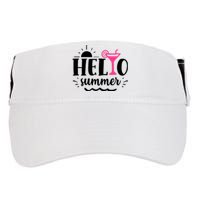 Hello Summer Vacation Fun Adult Drive Performance Visor