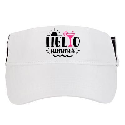 Hello Summer Vacation Fun Adult Drive Performance Visor