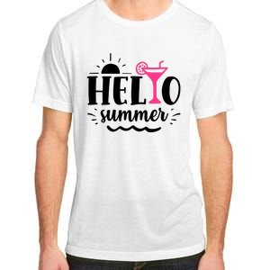 Hello Summer Vacation Fun Adult ChromaSoft Performance T-Shirt