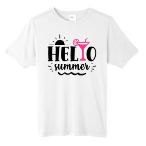 Hello Summer Vacation Fun Tall Fusion ChromaSoft Performance T-Shirt