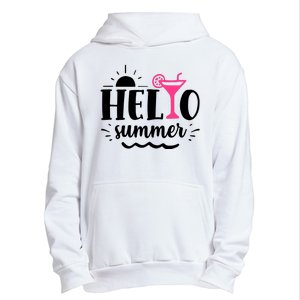 Hello Summer Vacation Fun Urban Pullover Hoodie