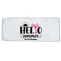 Hello Summer Vacation Fun Large Microfiber Waffle Golf Towel