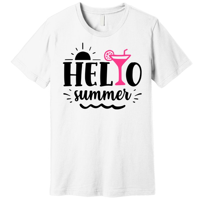 Hello Summer Vacation Fun Premium T-Shirt