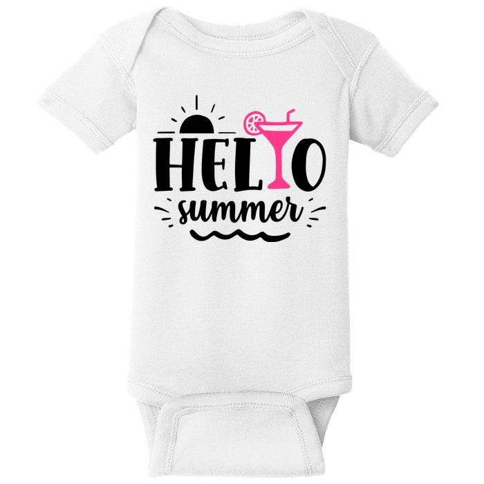 Hello Summer Vacation Fun Baby Bodysuit