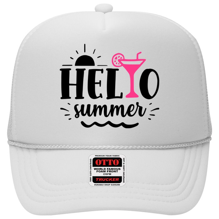 Hello Summer Vacation Fun Trucker Hat
