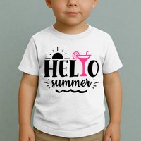 Hello Summer Vacation Fun Toddler T-Shirt