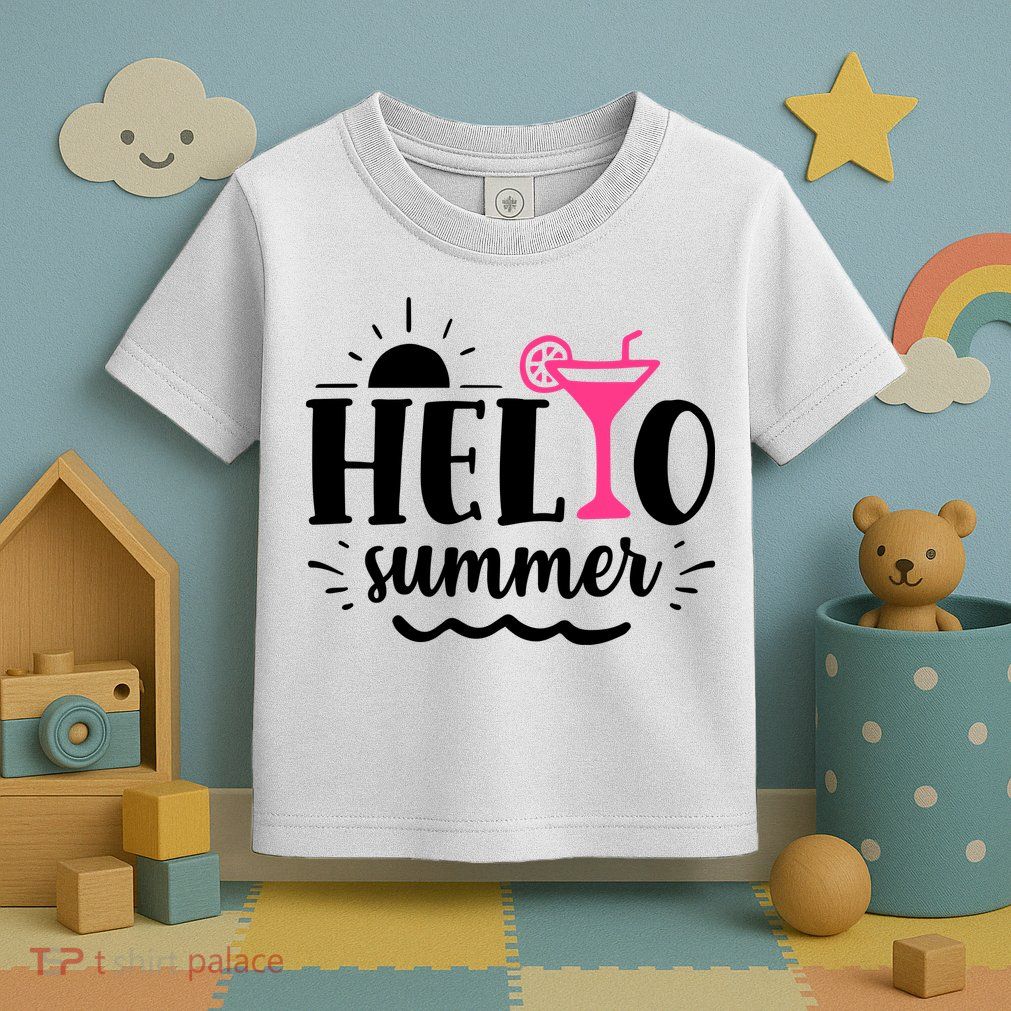 Hello Summer Vacation Fun Toddler T-Shirt