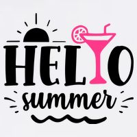 Hello Summer Vacation Fun Ladies Long Sleeve Shirt