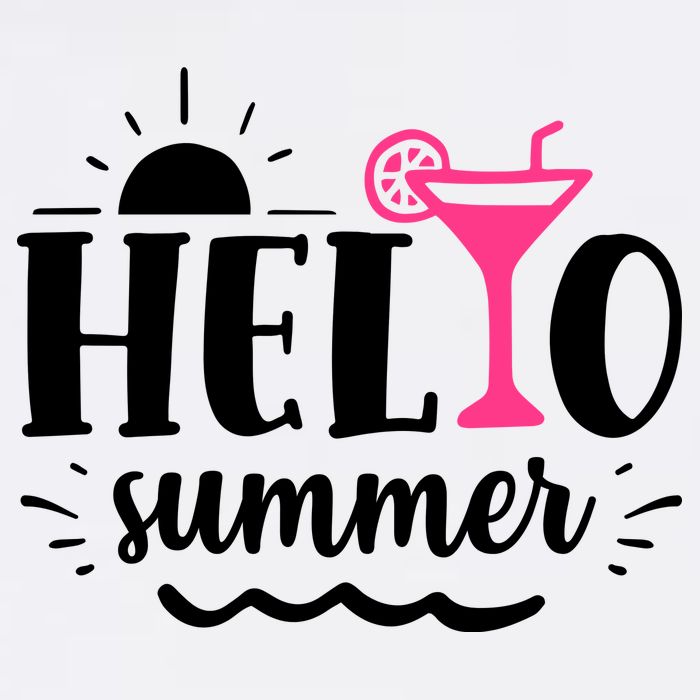 Hello Summer Vacation Fun Ladies Long Sleeve Shirt