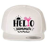 Hello Summer Vacation Fun Wool Snapback Cap