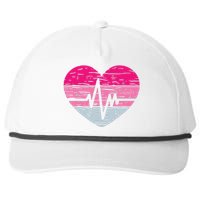 Heart Stethoscope Valentines Day Love Nursing Snapback Five-Panel Rope Hat