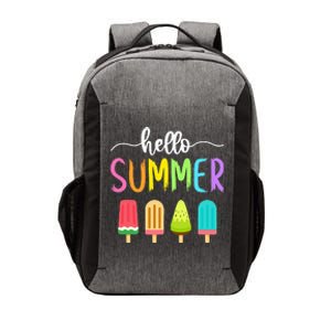 Hello Summer Vacation Ice Cream Popsicle Ice Lolly School Vector Backpack