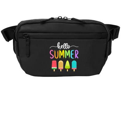 Hello Summer Vacation Ice Cream Popsicle Ice Lolly School Crossbody Pack