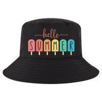 Hello Summer Vacation Ice Cream Popsicle Ice Lolly Cool Comfort Performance Bucket Hat