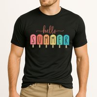 Hello Summer Vacation Ice Cream Popsicle Ice Lolly Performance Shirt