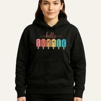 Hello Summer Vacation Ice Cream Popsicle Ice Lolly Hoodie
