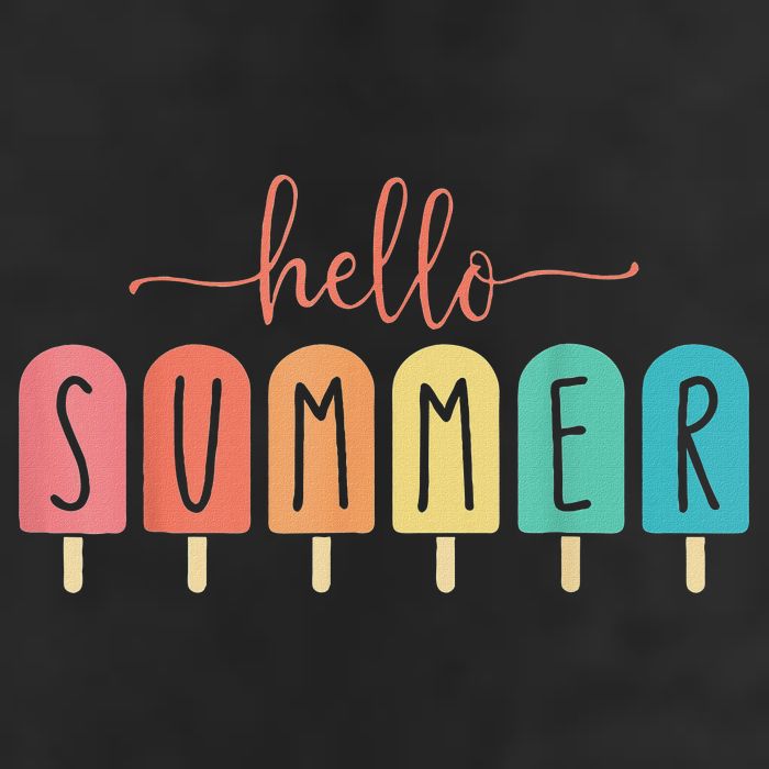 Hello Summer Vacation Ice Cream Popsicle Ice Lolly 11oz C Handle Ceramic Mug