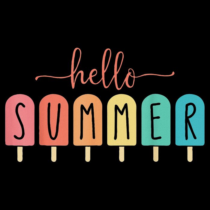 Hello Summer Vacation Ice Cream Popsicle Ice Lolly 16 in Basic Backpack