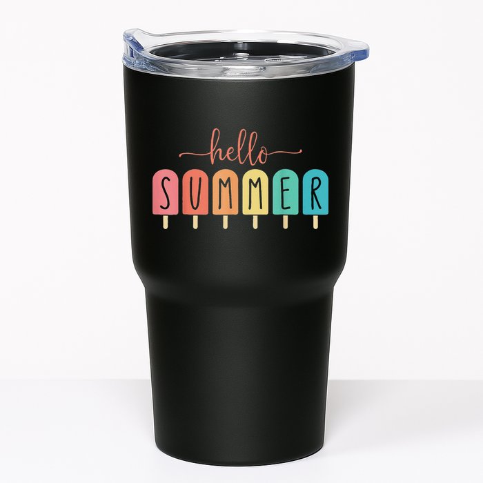 Hello Summer Vacation Ice Cream Popsicle Ice Lolly Tumbler