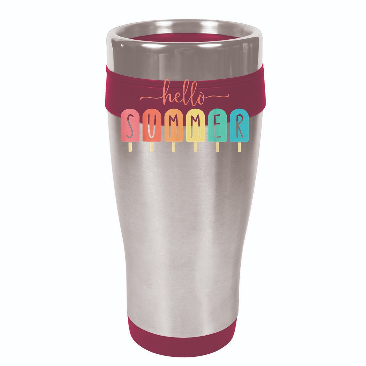 Hello Summer Vacation Ice Cream Popsicle Ice Lolly Cooling Performance Long Sleeve Crew