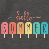 Hello Summer Vacation Ice Cream Popsicle Ice Lolly Vector Backpack