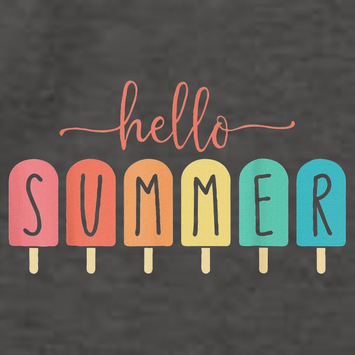 Hello Summer Vacation Ice Cream Popsicle Ice Lolly Vector Backpack