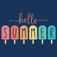 Hello Summer Vacation Ice Cream Popsicle Ice Lolly Infant Baby Jersey Bodysuit