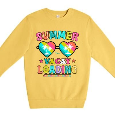 Happy Summer Vacay Loading Teacher End Of School Year Great Gift Premium Crewneck Sweatshirt