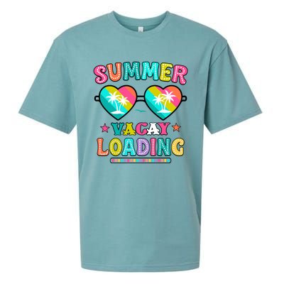 Happy Summer Vacay Loading Teacher End Of School Year Great Gift Sueded Cloud Jersey T-Shirt