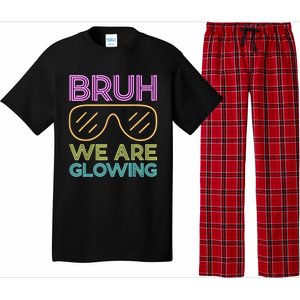 Hello Summer Vacation Trips Bruh We Are Glowing Sunglasses Gift Pajama Set