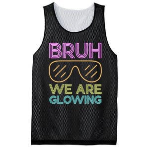 Hello Summer Vacation Trips Bruh We Are Glowing Sunglasses Gift Mesh Reversible Basketball Jersey Tank