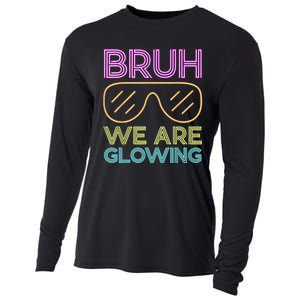 Hello Summer Vacation Trips Bruh We Are Glowing Sunglasses Gift Cooling Performance Long Sleeve Crew