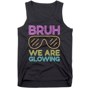 Hello Summer Vacation Trips Bruh We Are Glowing Sunglasses Gift Tank Top