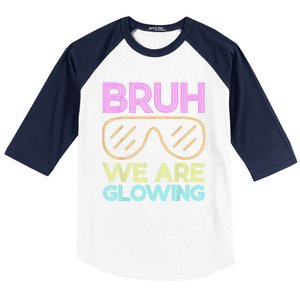 Hello Summer Vacation Trips Bruh We Are Glowing Sunglasses Gift Baseball Sleeve Shirt