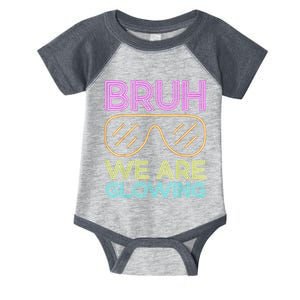 Hello Summer Vacation Trips Bruh We Are Glowing Sunglasses Gift Infant Baby Jersey Bodysuit