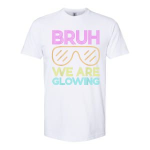 Hello Summer Vacation Trips Bruh We Are Glowing Sunglasses Gift Softstyle CVC T-Shirt