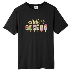 Hello Summer Vacation Ice Cream Popsicle Pastel Tall Fusion ChromaSoft Performance T-Shirt