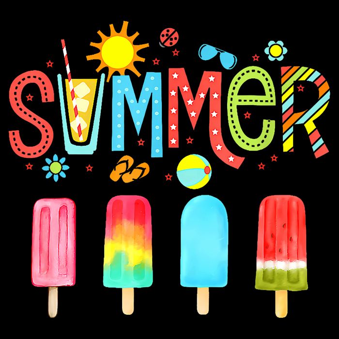 Hello Summer Vacation Ice Cream Popsicle Ice Lolly Gifts Sweatshirt
