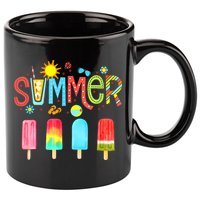 Hello Summer Vacation Ice Cream Popsicle Ice Lolly Gifts 11oz C Handle Ceramic Mug